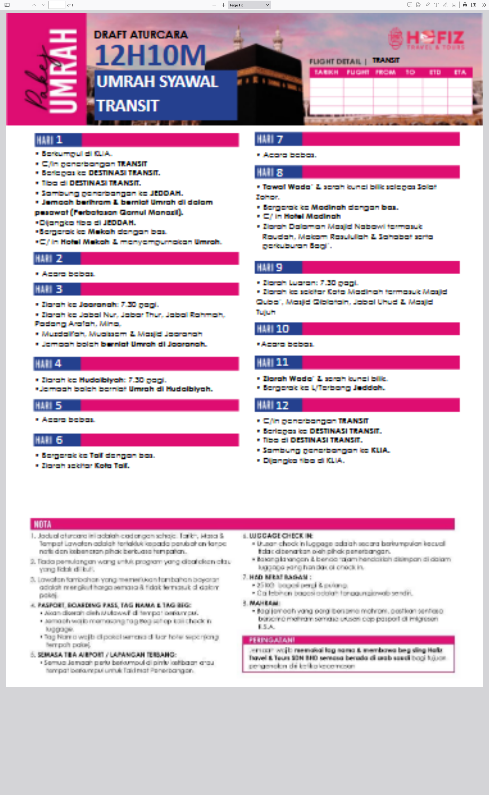 Proposed Programme 2