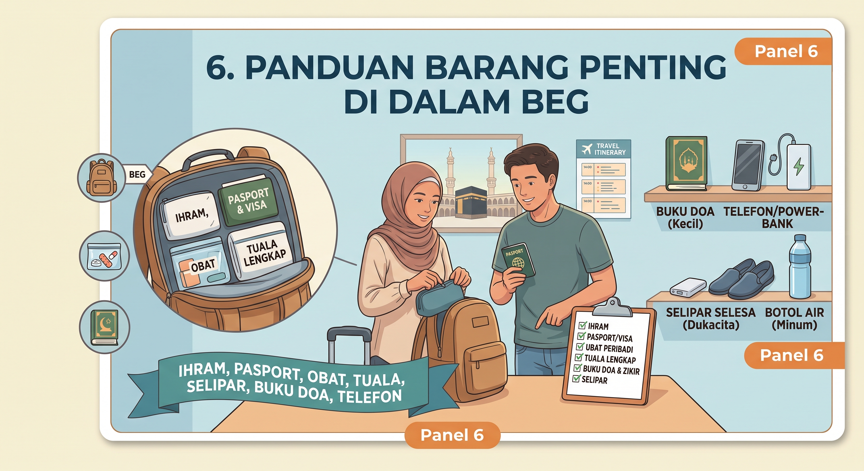 Hafiz Travel pilgrims managing travel luggage