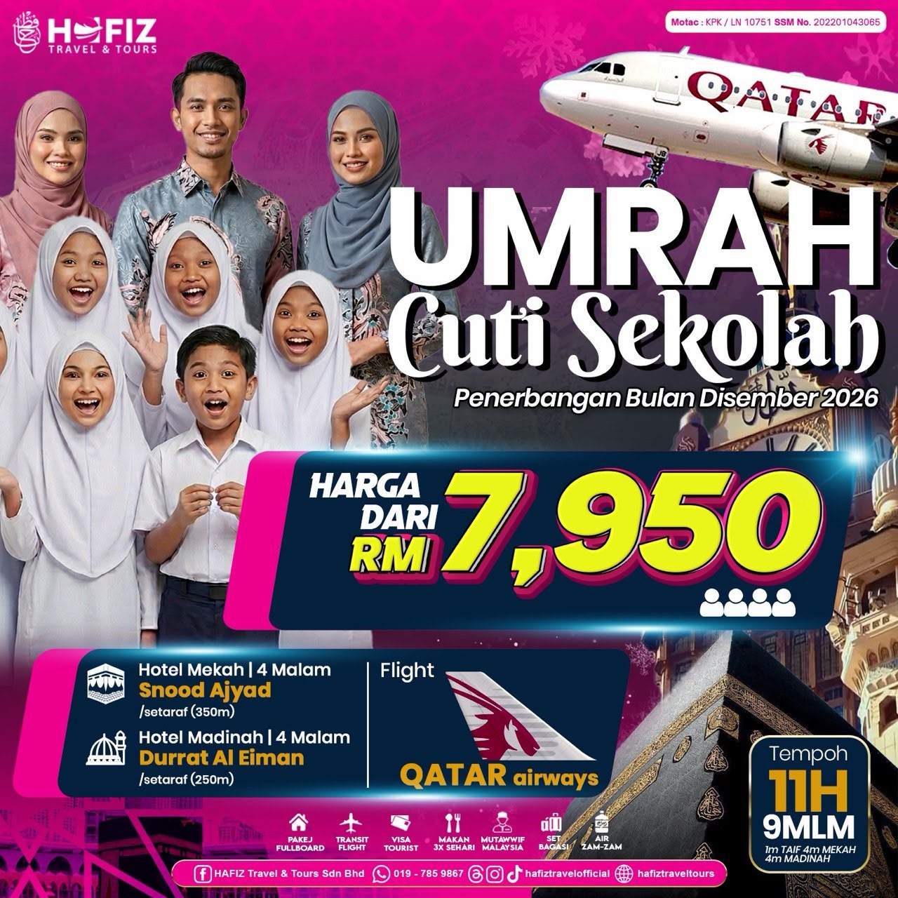 Poster rasmi Umrah Cuti Sekolah