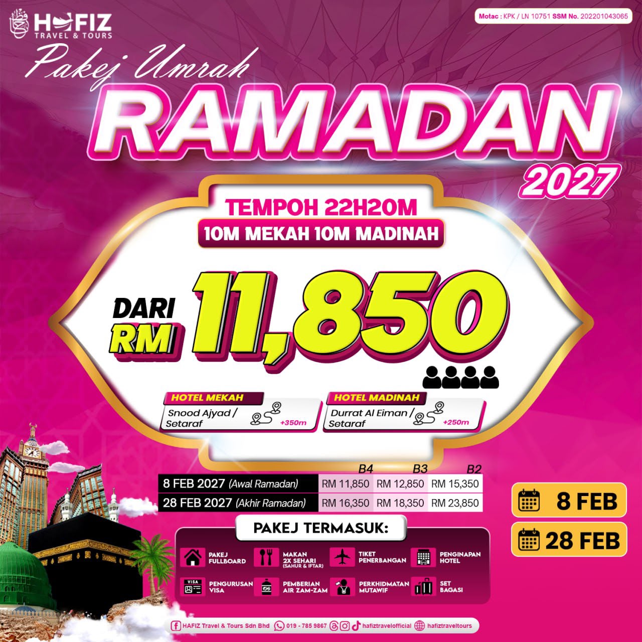 Poster rasmi Umrah Ramadan