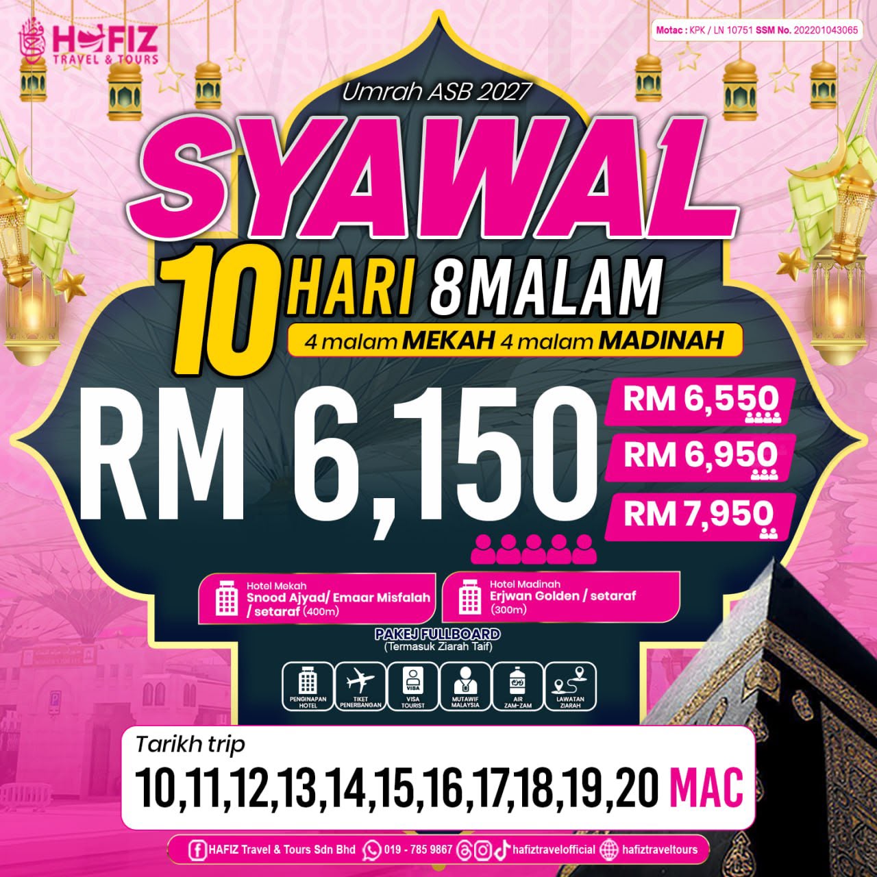Poster rasmi Umrah Syawal